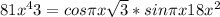 81x^{4} +3=cos\pi x+\sqrt{3}*sin\pi x + 18x^{2}