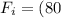 F_i = (80 \, \text{кг}) \cdot (9.8 \, \text{м/с}^2)