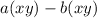 a(x + y) - b(x + y)