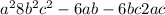 a^{2}+8b^{2}+c^{2}-6ab-6bc+2ac