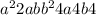 a {}^{2} + 2ab + b {}^{2} + 4a + 4b + 4