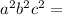 a { }^{2} + b {}^{2} + c { }^{2} = 