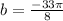 b=\frac{-33\pi }{8}