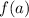 f(a) 