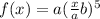 f(x)=a(\frac{x}{a}+b)^{5}