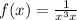 f(x) = \frac{1}{x {}^{3} + x } 
