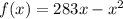 f(x) = 28 + 3x - x {}^{2} 