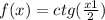 f(x) = ctg( \frac{x + 1}{2} )