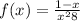 f (x)=\frac{1-x}{x^{2}+8 }