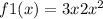 f1(x) = 3 + x + 2x^{2} 