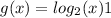 g(x)=log_{2}(x)+1