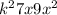 k^{2}+7x+9x^{2}