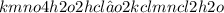 kmno4 + h2o2 + hcl → o2 + kcl + mncl2 + h2o