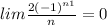 lim\frac{2+(-1)^{n+1} }{n} = 0