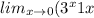 lim_{x \to 0} (3^x + {1}{x}