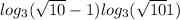 log_{3}(\sqrt{10} - 1) + log_{3}(\sqrt{10} + 1)