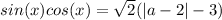 sin(x)+cos(x)=\sqrt{2} (|a-2|-3)