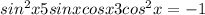 sin^{2} x + 5 sin x cosx + 3cos^{2} x = -1