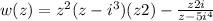 w(z)=z^{2} +(z-i^{3} )(z+2)-\frac{z+2i}{z-5i^{4} }