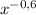 x^{-0,6}