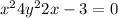 x^{2} +4y^{2} +2x-3=0