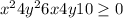 x^{2} +4y^{2} +6x+4y+10\geq 0