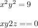 x^{2} +y^{2}=9 \\ \\x+y+2z==0