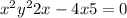 x^{2} +y^{2} +2x-4x +5=0