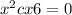 x^{2}+cx+6=0