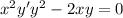 x^{2} y'+y^{2} -2xy=0