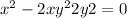 x^{2}-2x+y^{2} +2y+2=0