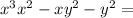 x^{3}+x^{2}-xy^{2}-y^{2}=