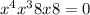 x^{4} + x^{3} + 8x + 8 = 0