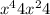 x^{4} +4x^{2} +4