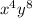 x^{4} y^{8}
