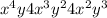 x^{4}y+4x^{3}y^{2}+4x^{2}y^{3}