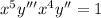 x^5y'''+x^4y''=1