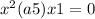 x ^{2} + (a + 5)x + 1 = 0