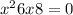 x ^{2} + 6x + 8 = 0