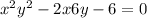 x ^{2} + y {}^{2} - 2x + 6y - 6 = 0