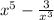 x {}^{5} - \frac{3}{x {}^{3} } 