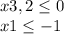 x+3,2\leq 0\\ x+1\leq -1