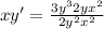 xy'=\frac{3y^3+2yx^2}{2y^2+x^2}