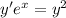 y'e^x=y^2