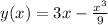 y(x) = 3x - \frac{ {x}^{3} }{9} 