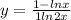 y=\frac{1-lnx}{1+ln2x}