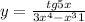 y=\frac{tg5x}{3x^4-x^3+1}