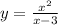 y=\frac{x^2}{x-3}