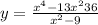 y=\frac{x^4-13x^2+36}{x^2-9}