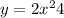 y=2x^{2}+4